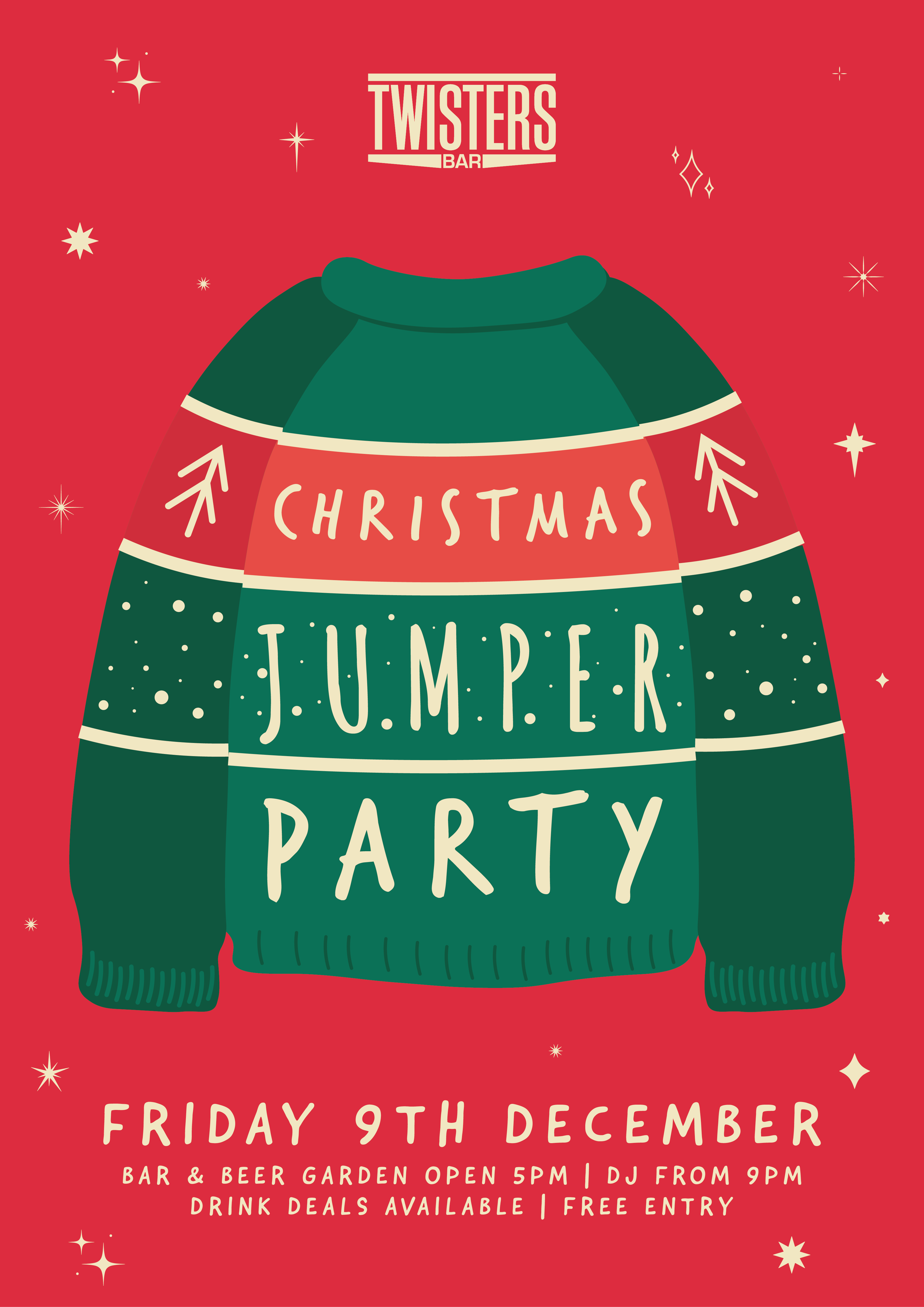 Twisters Christmas Jumper Party