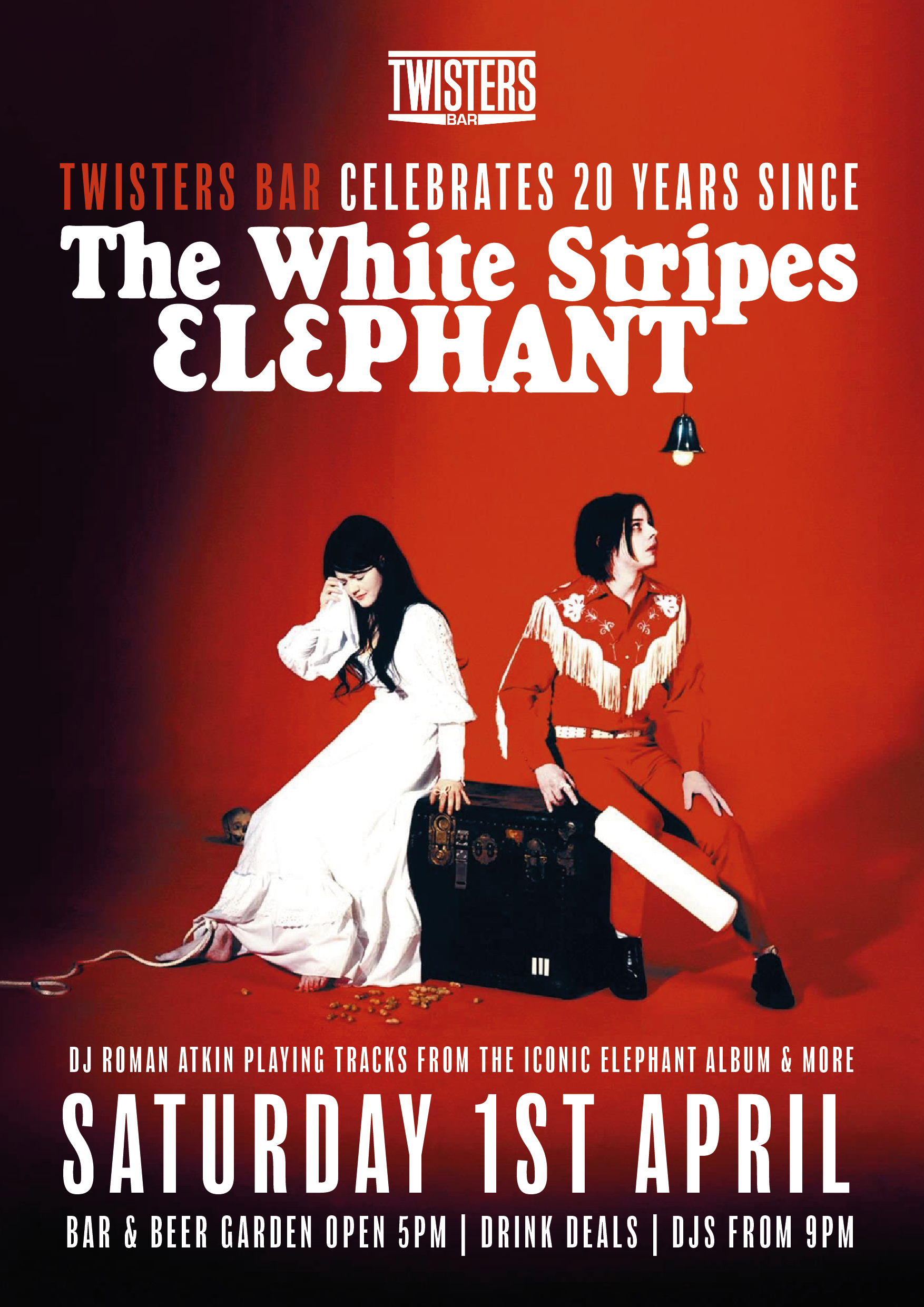 Twisters celebrates 20 years since The White Stripes Elephant